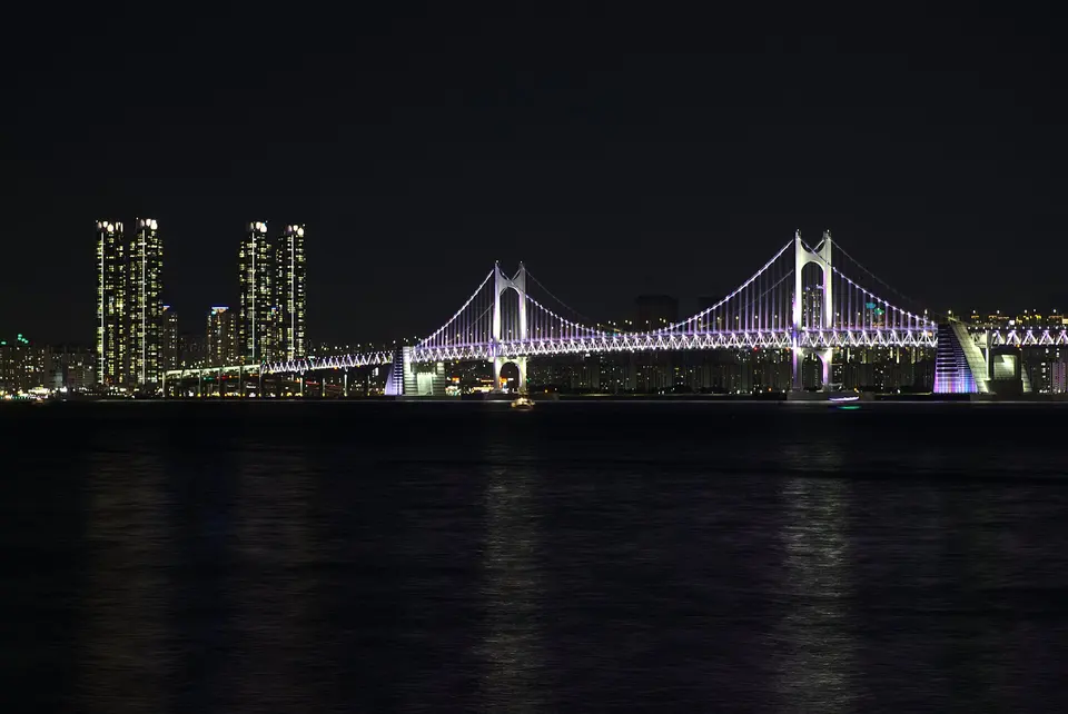 Gwangalli Beach and the Gwangan Bridge