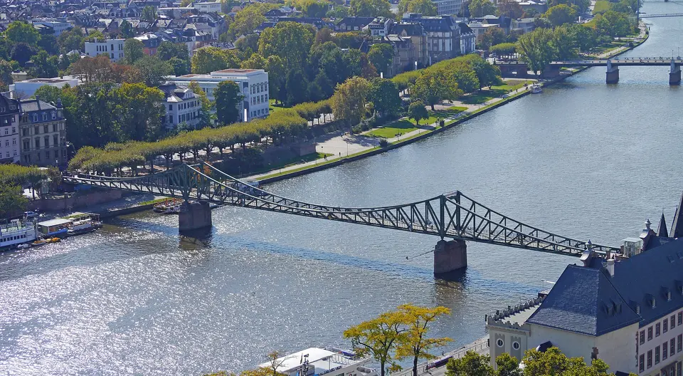 Eiserner Steg and the Main riverfront