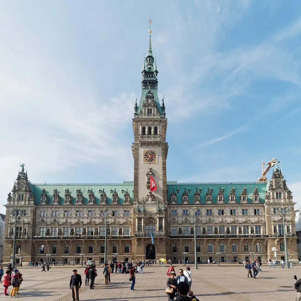Hamburg Rathaus and Rathausmarkt