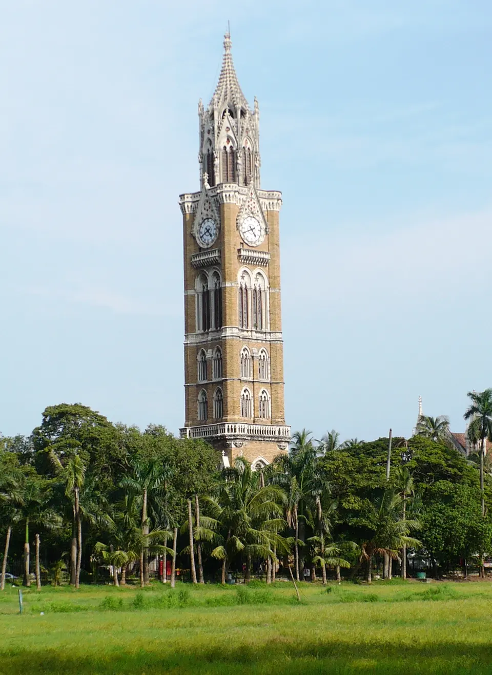 Rajabai Clock Tower and Oval Maidan edge