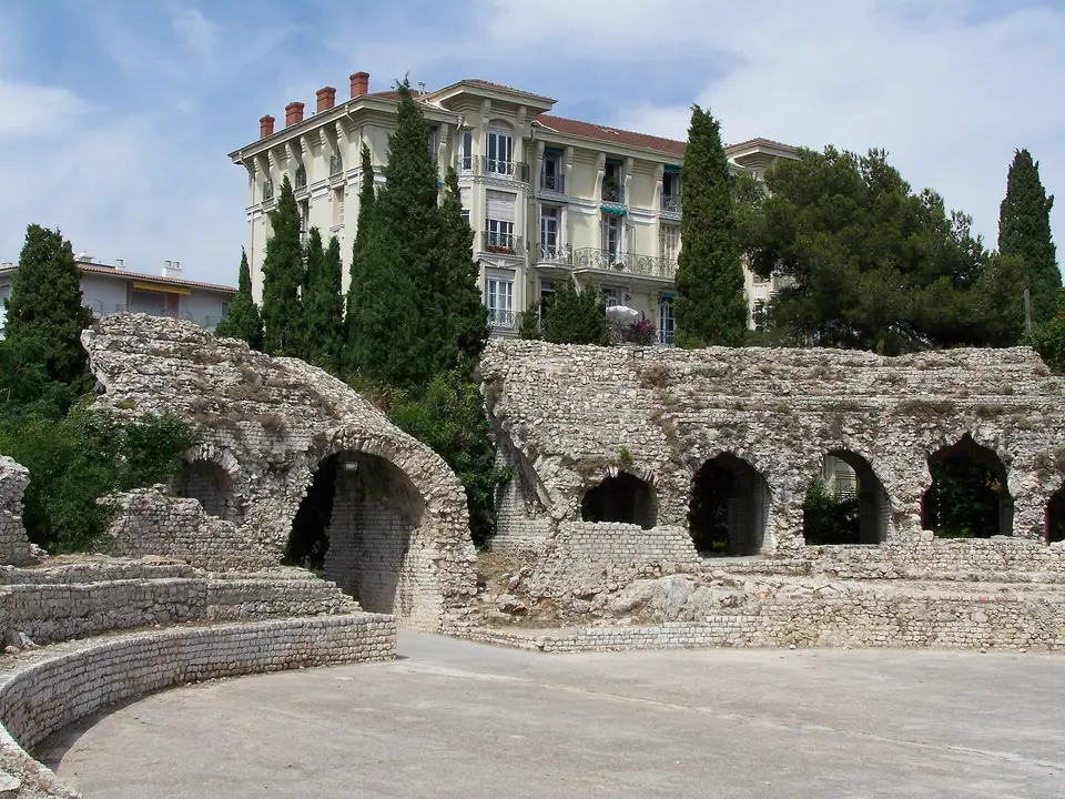 Cimiez arena and surrounding gardens