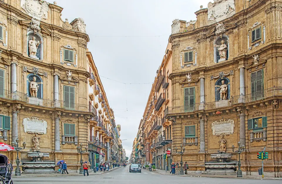 Quattro Canti and Piazza Pretoria