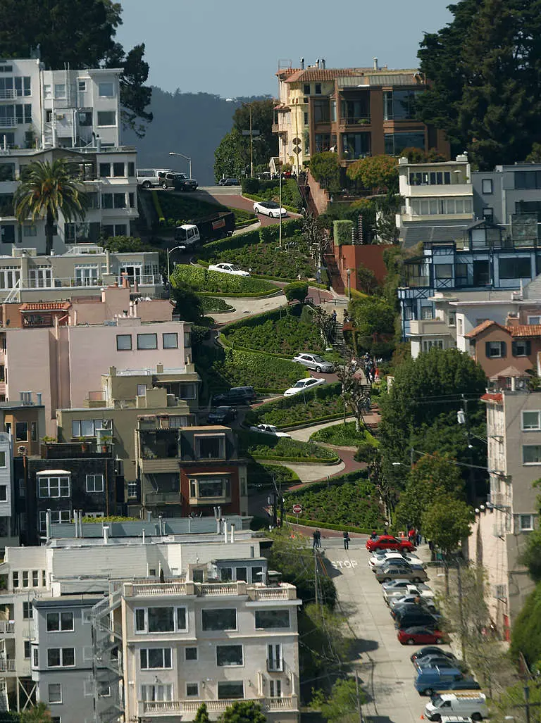 Lombard Street: the crooked block