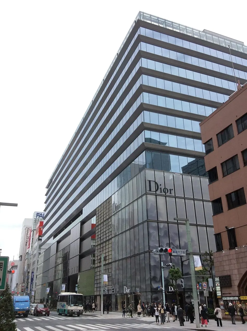 Ginza Six and central Ginza