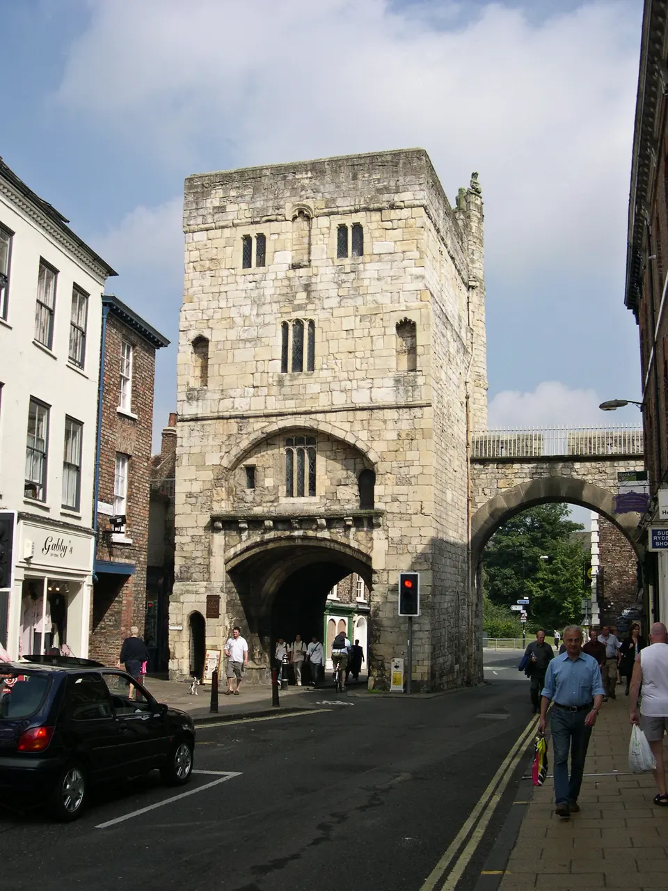 City walls from Monk Bar to Bootham Bar